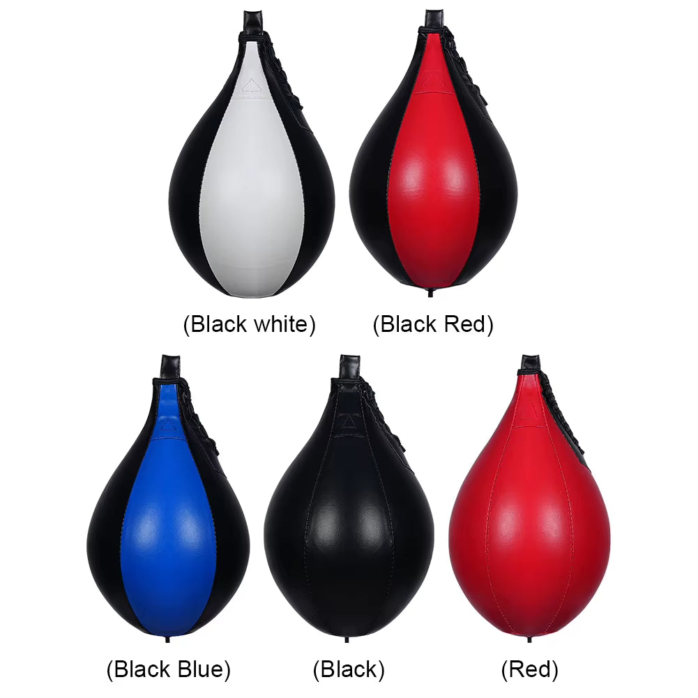 PU Leather Boxing Speed Ball - Hanging Reflex Punching Bag for Stress Relief and Training