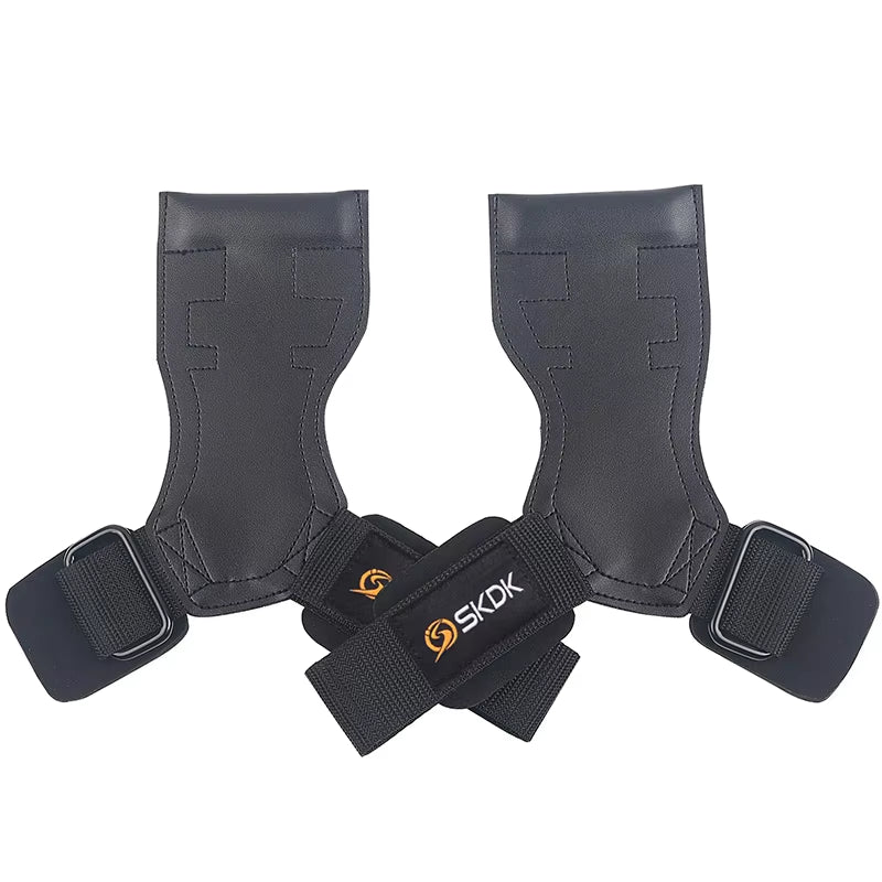 SKDK Weight Lifting Grip Pads for CrossFit and Bodybuilding - Palm Protectors and Squat Gym Gloves for Enhanced Fitness Training - Durable PVC Material