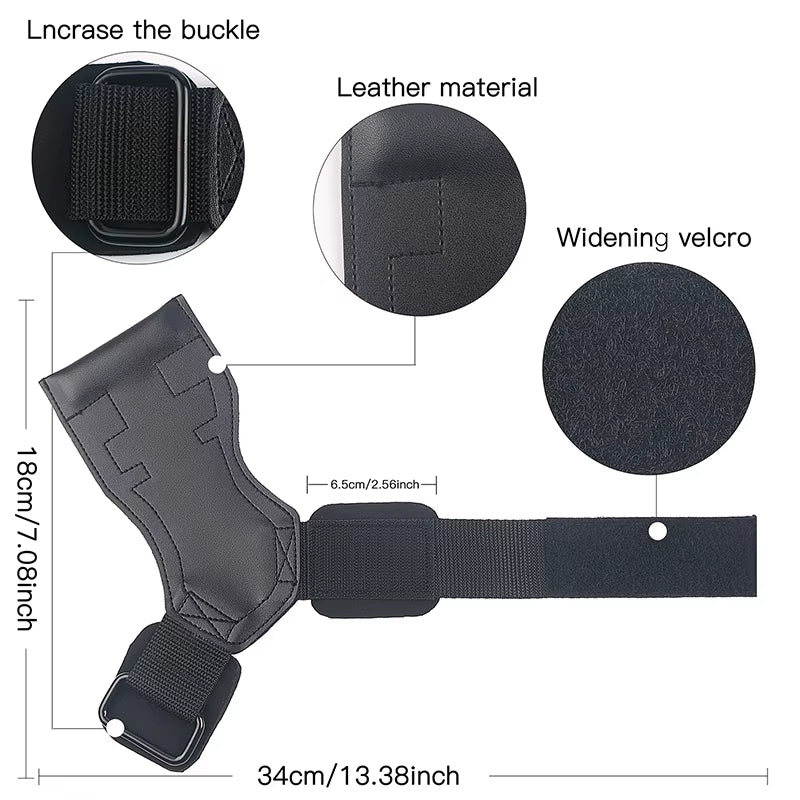 SKDK Weight Lifting Grip Pads for CrossFit and Bodybuilding - Palm Protectors and Squat Gym Gloves for Enhanced Fitness Training - Durable PVC Material