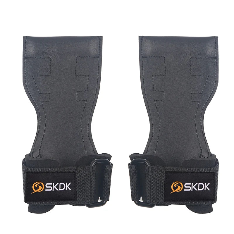 SKDK Weight Lifting Grip Pads for CrossFit and Bodybuilding - Palm Protectors and Squat Gym Gloves for Enhanced Fitness Training - Durable PVC Material