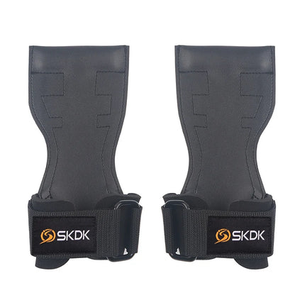 SKDK Weight Lifting Grip Pads for CrossFit and Bodybuilding - Palm Protectors and Squat Gym Gloves for Enhanced Fitness Training - Durable PVC Material