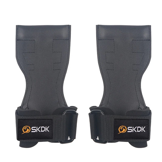 SKDK Weight Lifting Grip Pads for CrossFit and Bodybuilding - Palm Protectors and Squat Gym Gloves for Enhanced Fitness Training - Durable PVC Material